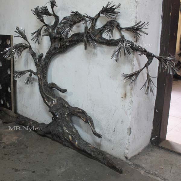 bonsai ze stali - drzewo z metalu - płaskorzeźba bonsai - metaloplastyka Dębica - nr.kat. Z63