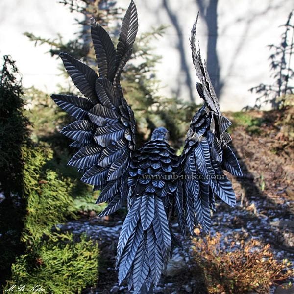 rzeźby ze stali - dzika kaczka ze stali - figury stalowe - nr.kat Z6