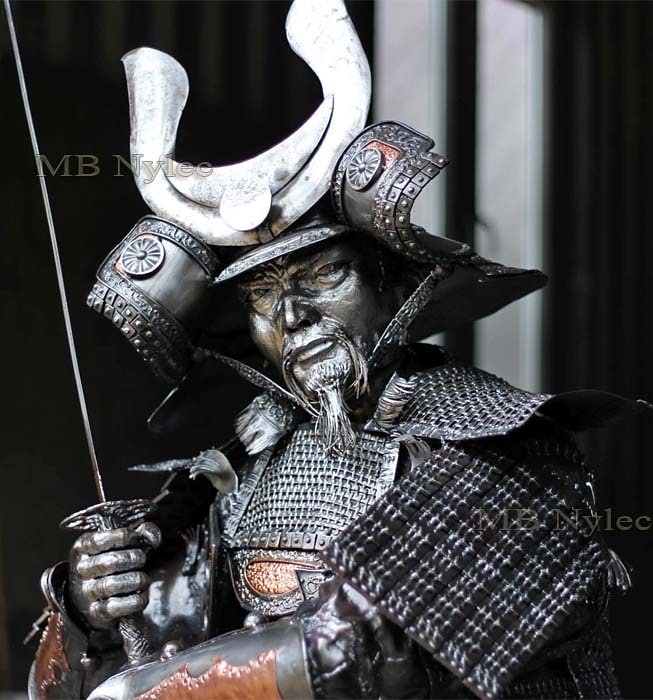 figury stalowe - samuraj ze stali - wysokość 220cm - MB Nylec